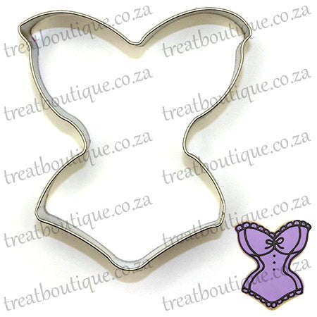 Treat Boutique Metal cookie cutter Corset Bustier