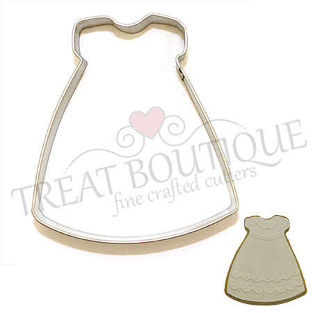 Treat Boutique Metal cookie cutter Christening dress