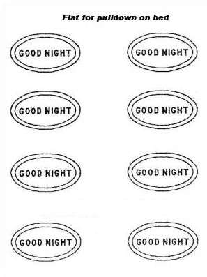 DD78 Hard Plastic Chocolate Mould Goodnight Plaque 6.2x3.5x0.6cm deep
