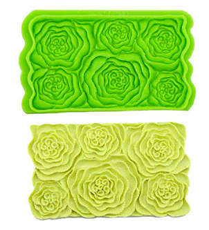 Peony FLower silicone onlay mat, C