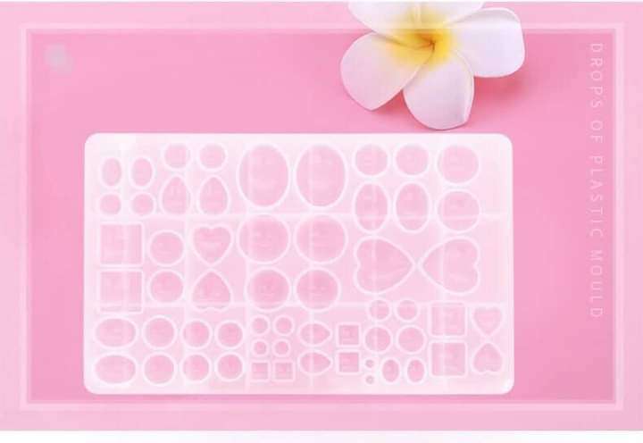 Shapes soft silicone mould for resin jewelry