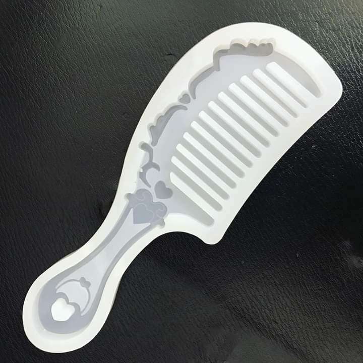 Comb silicone mould for resin,size of mould 18x6cm