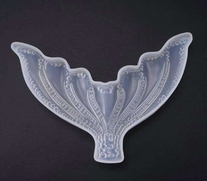 Big mermaid tail whale soft resin mould,size of mould 12.5x5.5xm