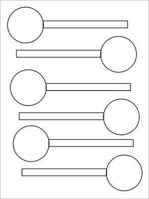 HC12 Hard Plastic Chocolate Mould Lollipop 3.7cm