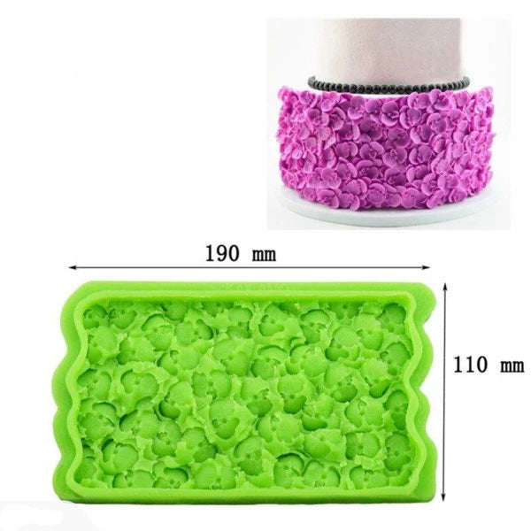 Hydrangea Flower silicone onlay mat, F