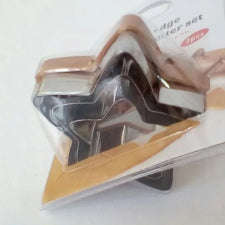 3 Piece Straight Edge Star Cookie Cutter Set