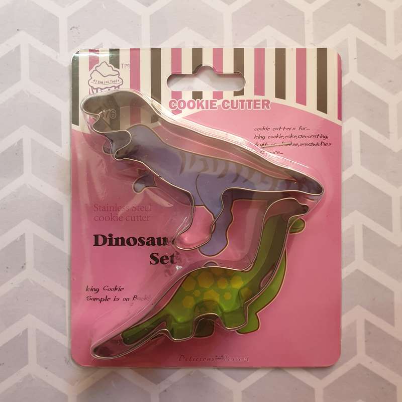 Metal Dinosaur Cookie Cutter Set A276