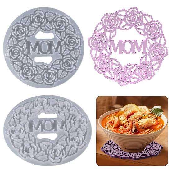Silicon Resin Mould Mom Coaster