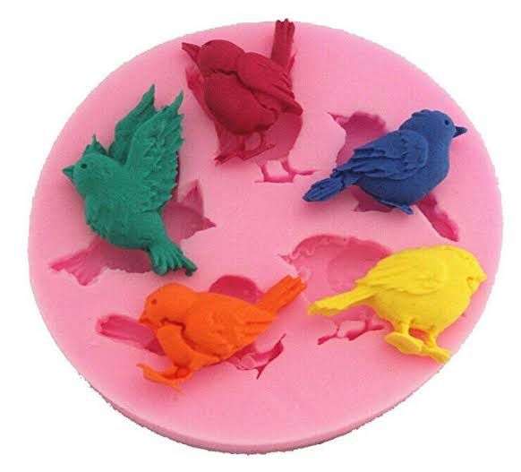 Silicone Fondant Mould Birds