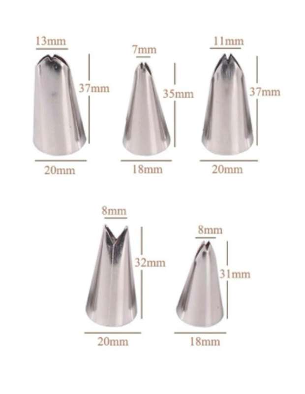 Baking Nozzles Leaves Set