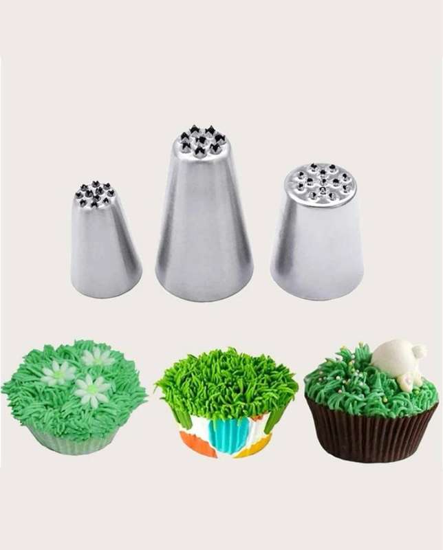 Baking Nozzles Grass Set