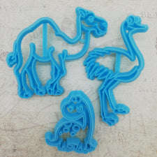 Ostrich, Camel, Dino Cutter Set