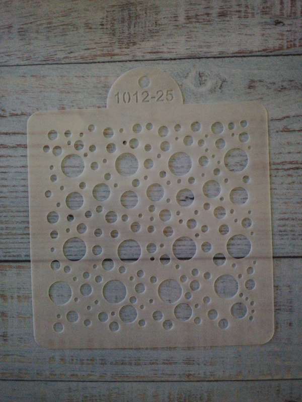 Cake decorating stencil, 10x10cm, 1012-25