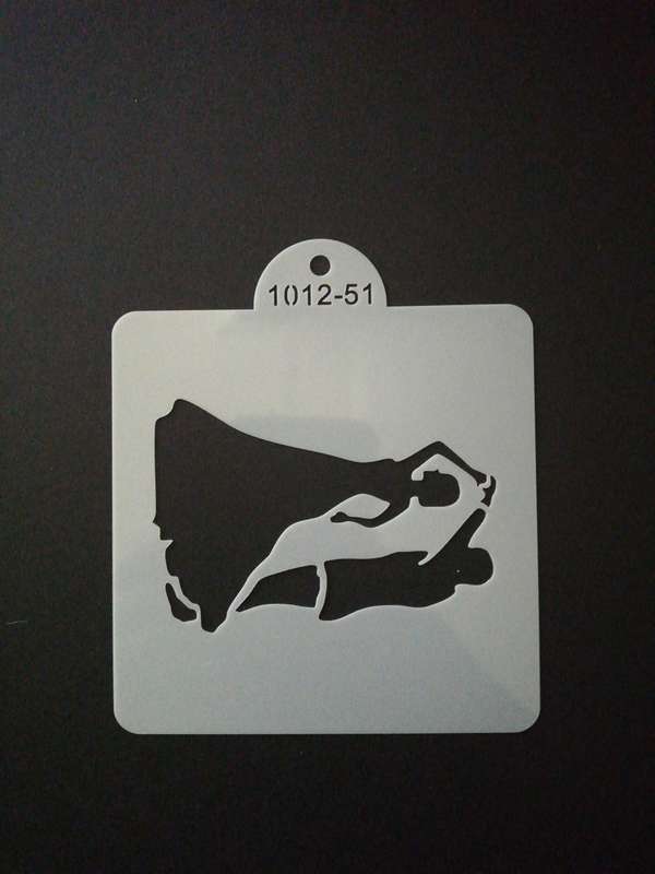 Cake decorating stencil, 10x10cm, 1012-51