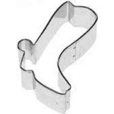 Cowboy boot cookie cutter metal