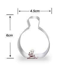 Perfume bottle cookie cutter metal,