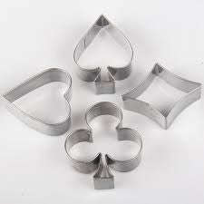 Metal poker set metal cookie / fondant cutter