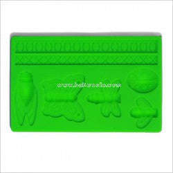 Silicone fondant / sugar paste mould bugs and butterfly, C