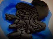 Smurfette silicone mould 5cm, for fondant