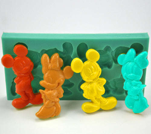 Silicone fondant mouse mould, size of mould 14.5x7.5cm