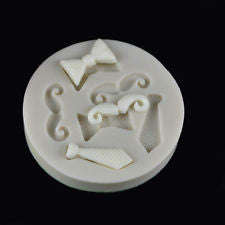 Silicone Mould Tie, Bow Tie and Moustache