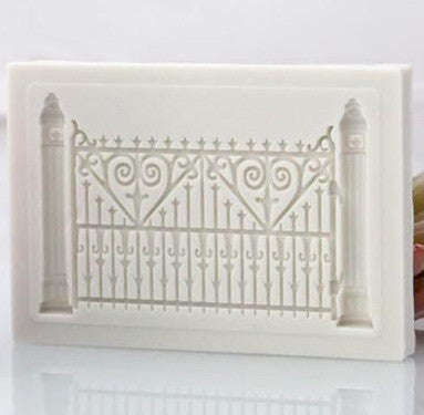 Vintage fence gate silicone mould
