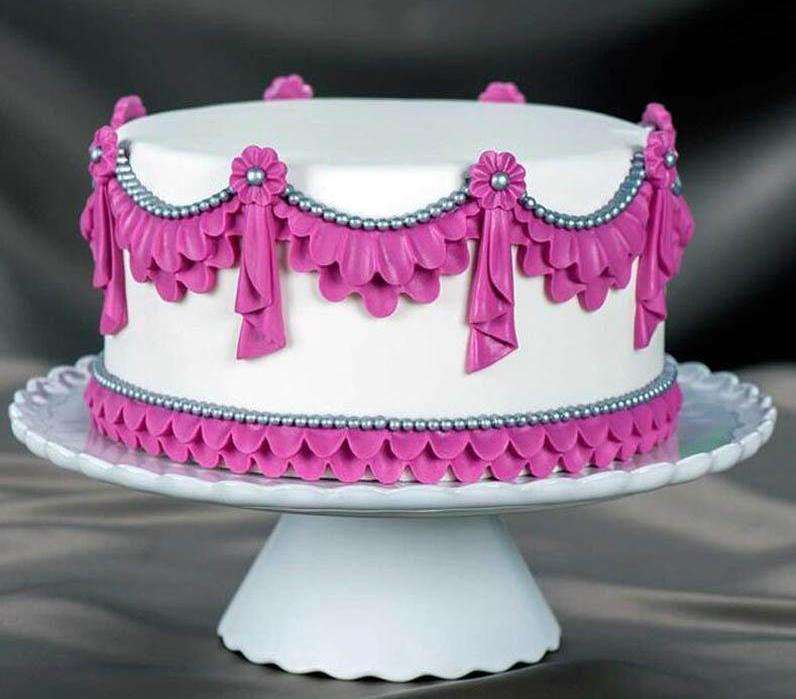 Drape border silicone mould