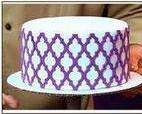 Silicone onlay mould, Moroccan tile, 13.5x8.4cm