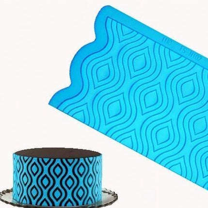 Silicone onlay mould, Optical illusion pattern F