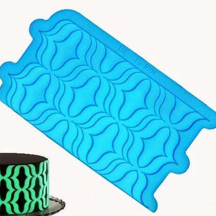 Silicone onlay mould, Optical illusion pattern
