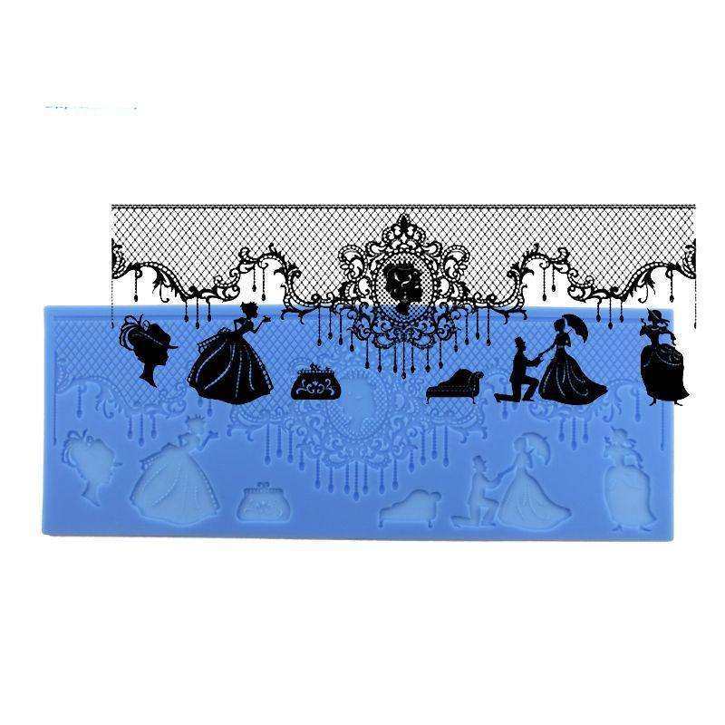 Wedding lace silicone mould