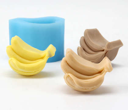 Banana silicone mould, 5x3.8cm