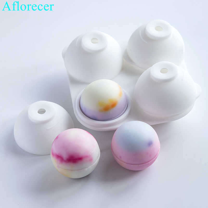 Silicone mould tray sphere Ball 4 cup, mousse pudding, 4.5cm, 5cm deep