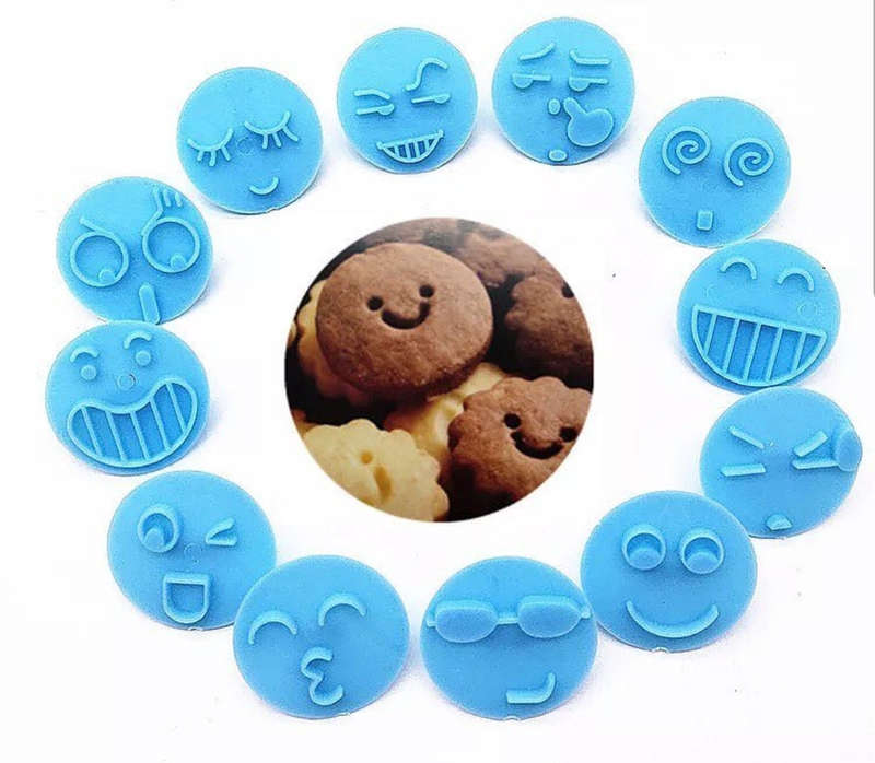 Emoji cookie cutter and impression set