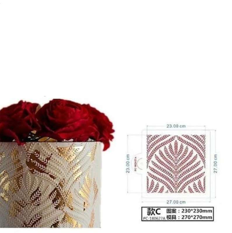 Leaf Pattern Cake stencil CH184 C