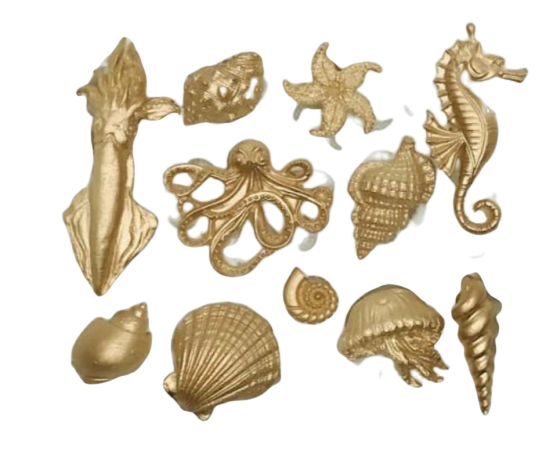 Sea Animals silicone mould, Octopus: 4.2x3.5cm