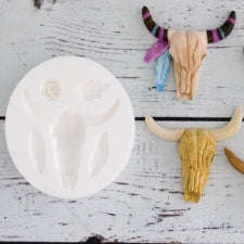 Silicone Mould Buck Bull Head Skull