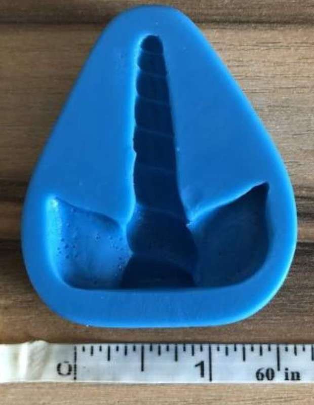 Unicorn horn and ears cupcake mould, 3.5x4cm