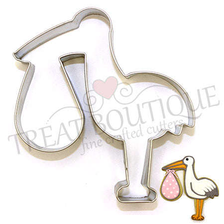 Treat Boutique Metal cookie cutter Stork