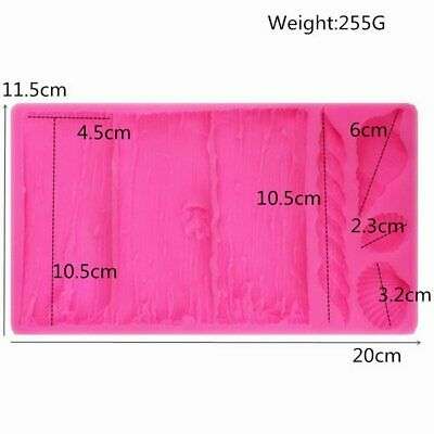 Tree stump wood log and shells silicone mould, wood log 4.5x11cm