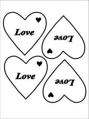 A111 Hard Plastic Chocolate Mould Valentine Love Hearts