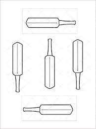 A119 Hard Plastic Chocolate Mould Cricket Bat 9.5x2cm