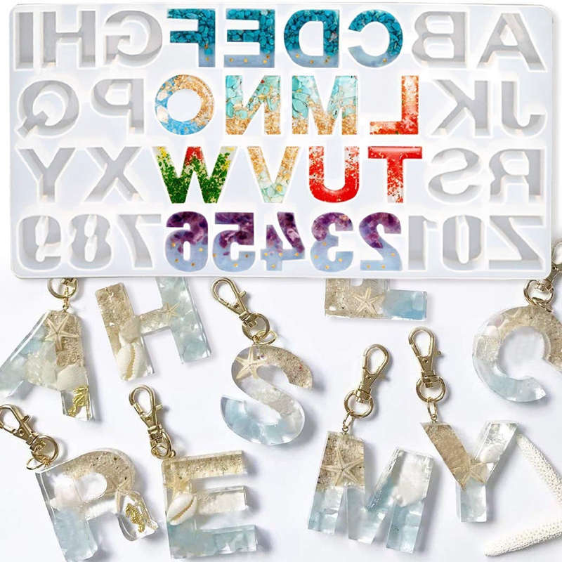 Silicone Mould Alphabet Resin