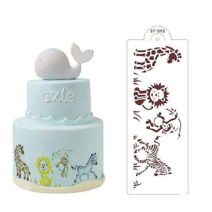CH80 Cake Decorating Stencil Wild Animal