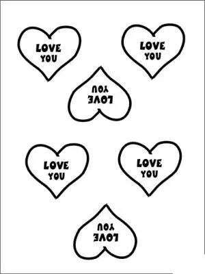 B29 Hard Plastic Chocolate Mould Love Valentine