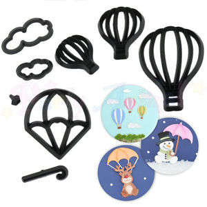 S699 Hot Air Balloon Silhouette Cutter Set
