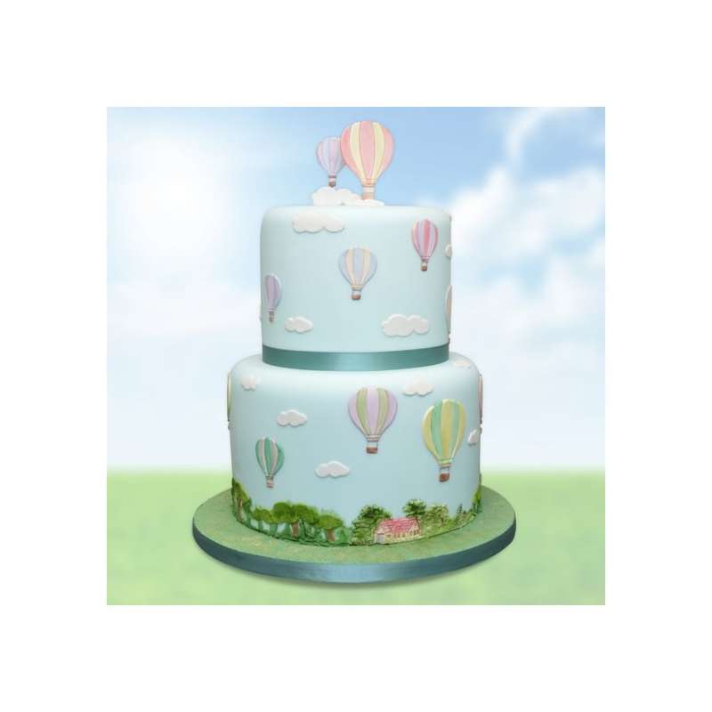 S699 Hot Air Balloon Silhouette Cutter Set