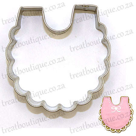 Treat Boutique Metal Cookie Cutter Baby Bib