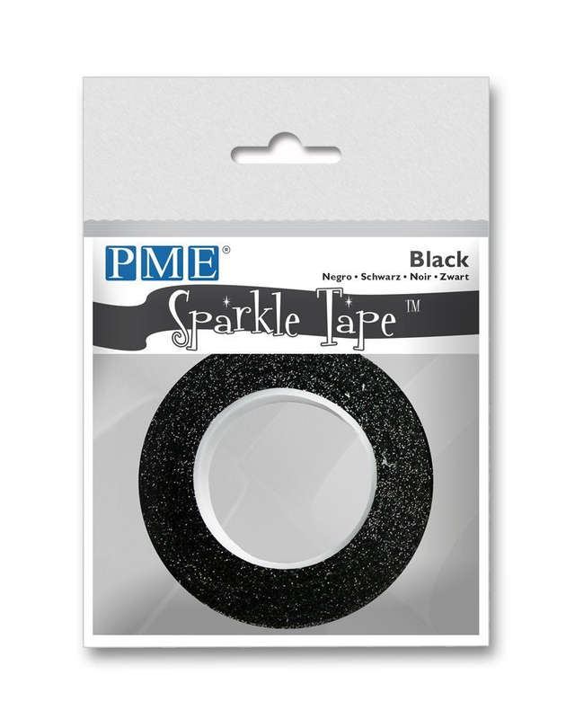 PME sparkle tape, black