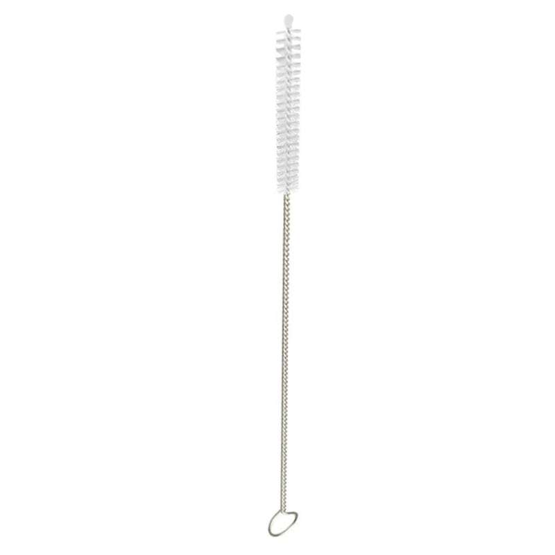 Single straw or nozzle cleaning brush